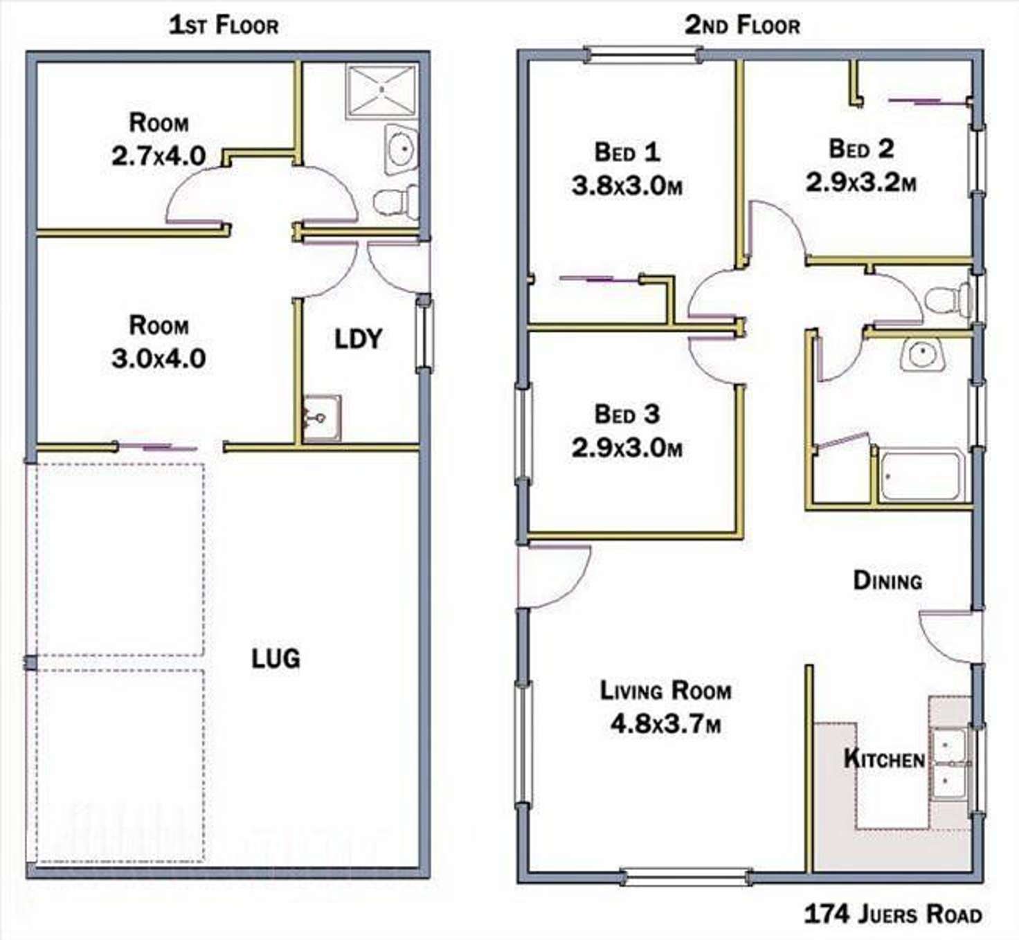Floorplan of Homely house listing, 174 Juers Street, Kingston QLD 4114
