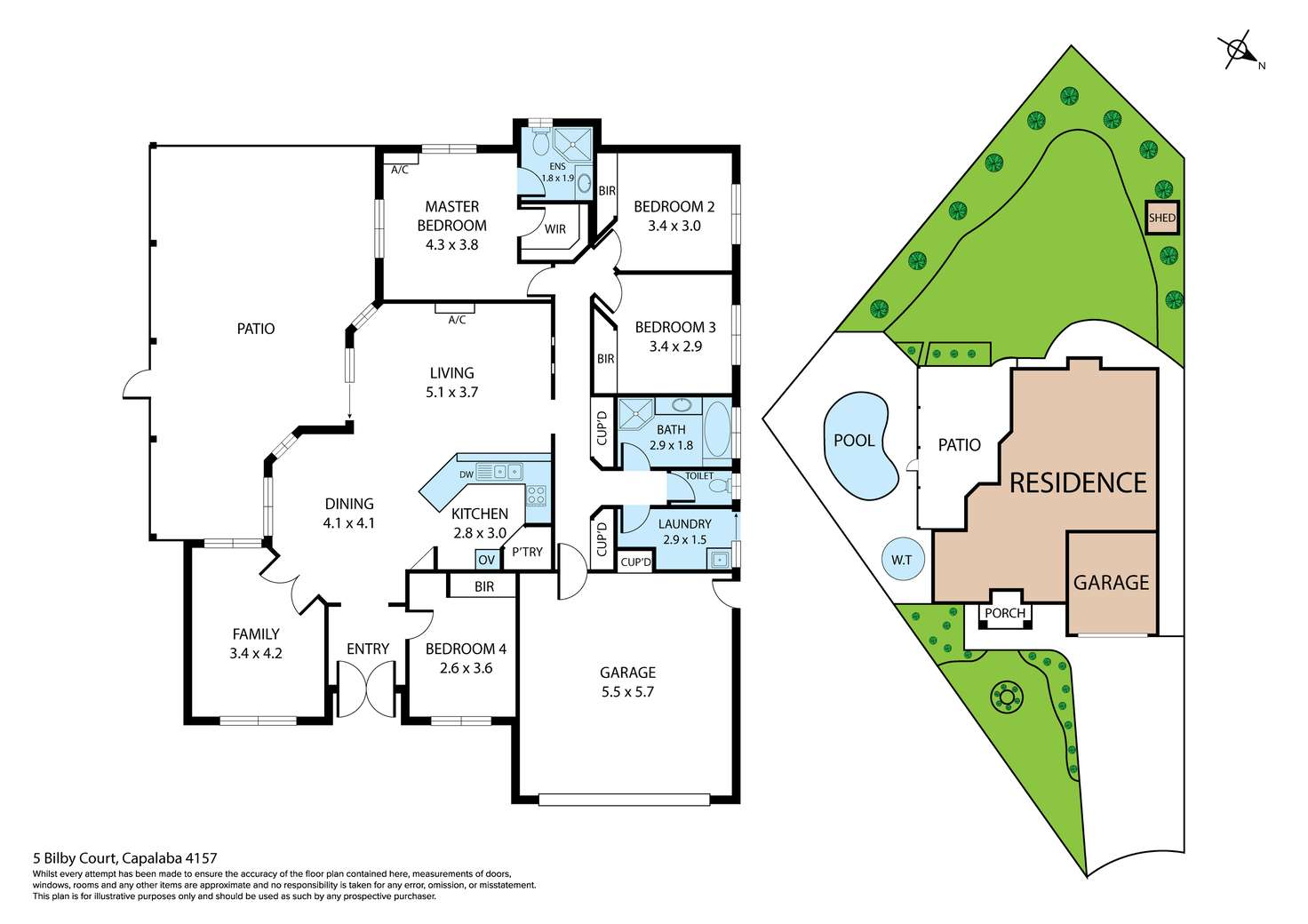 Floorplan of Homely house listing, 5 Bilby Court, Capalaba QLD 4157