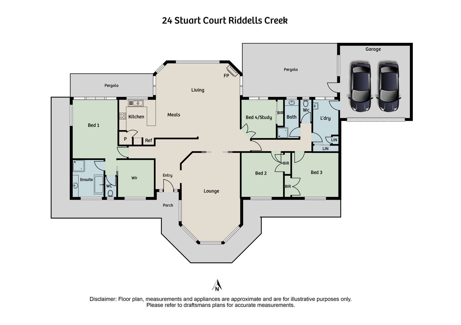 Floorplan of Homely house listing, 24 Stuart Court, Riddells Creek VIC 3431