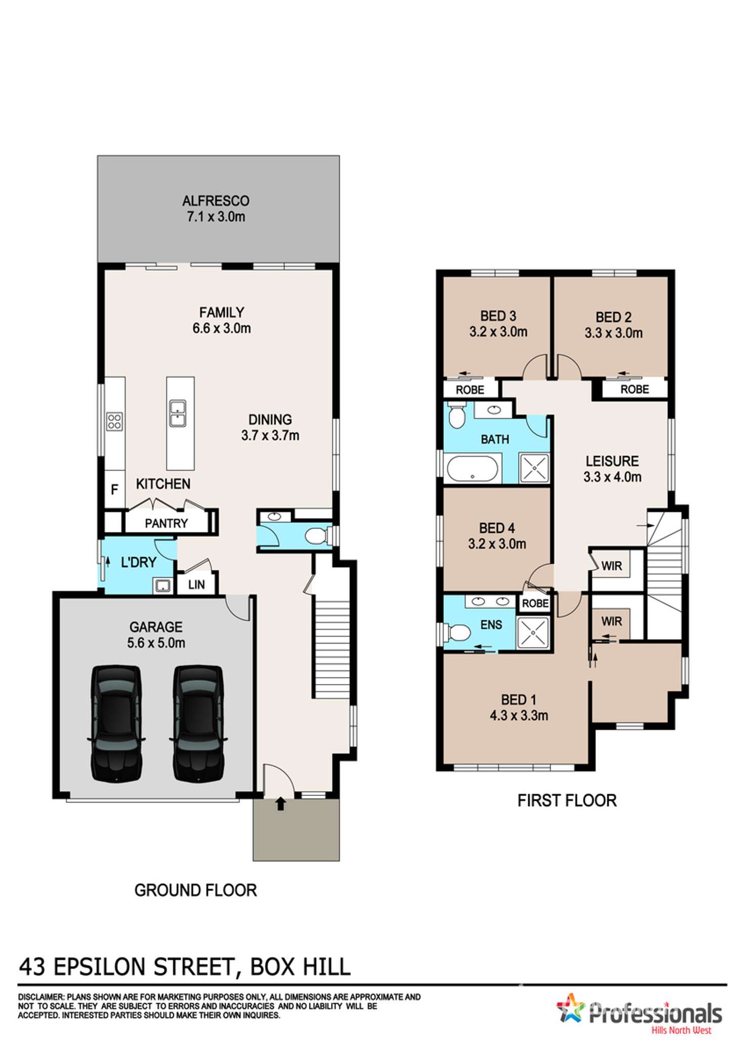 Floorplan of Homely house listing, 43 Epsilon Street, Box Hill NSW 2765