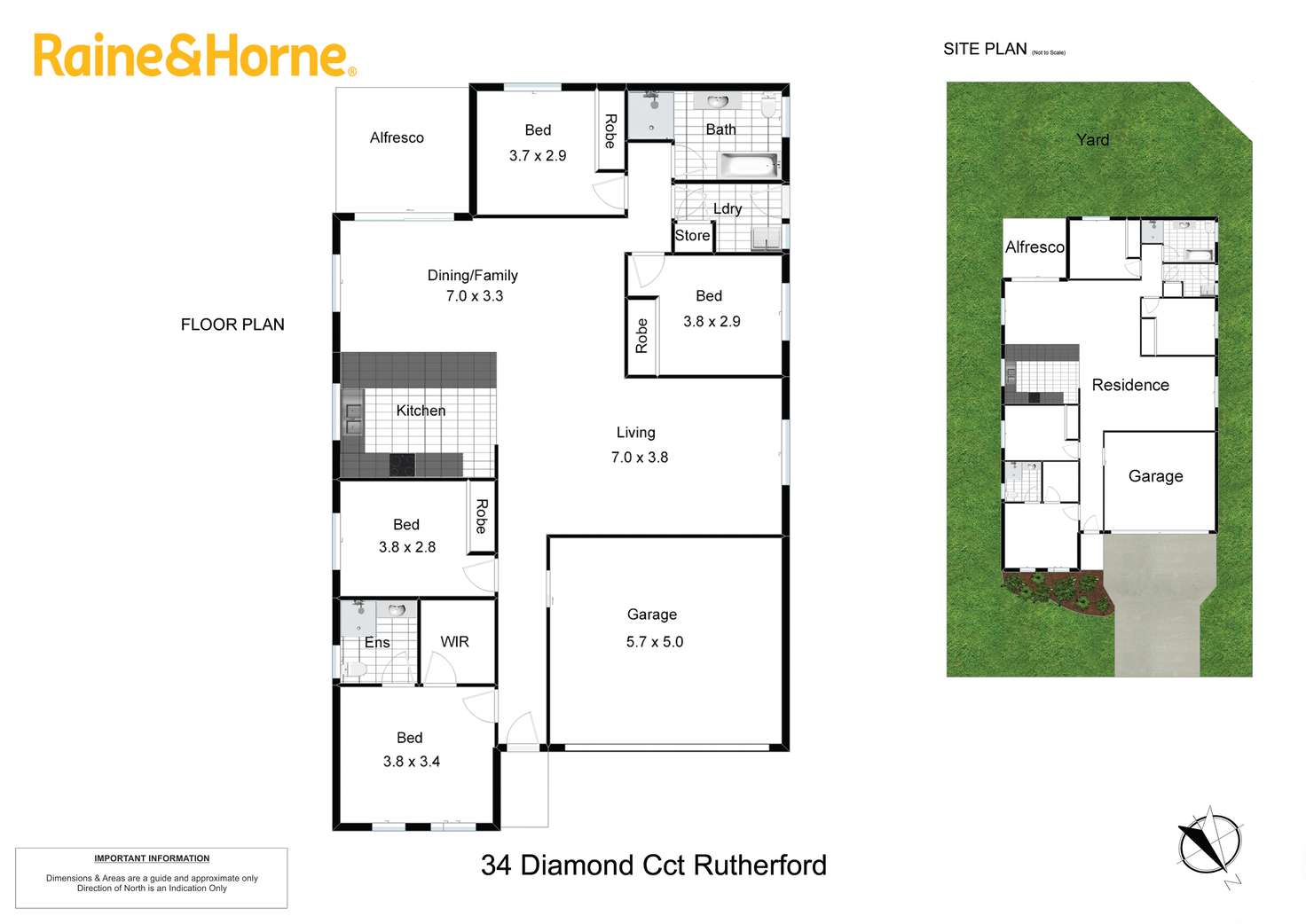 Floorplan of Homely house listing, 34 Diamond Circuit, Rutherford NSW 2320