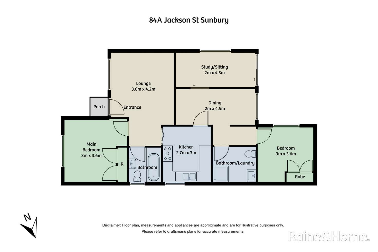Floorplan of Homely house listing, 84A Jackson Street, Sunbury VIC 3429