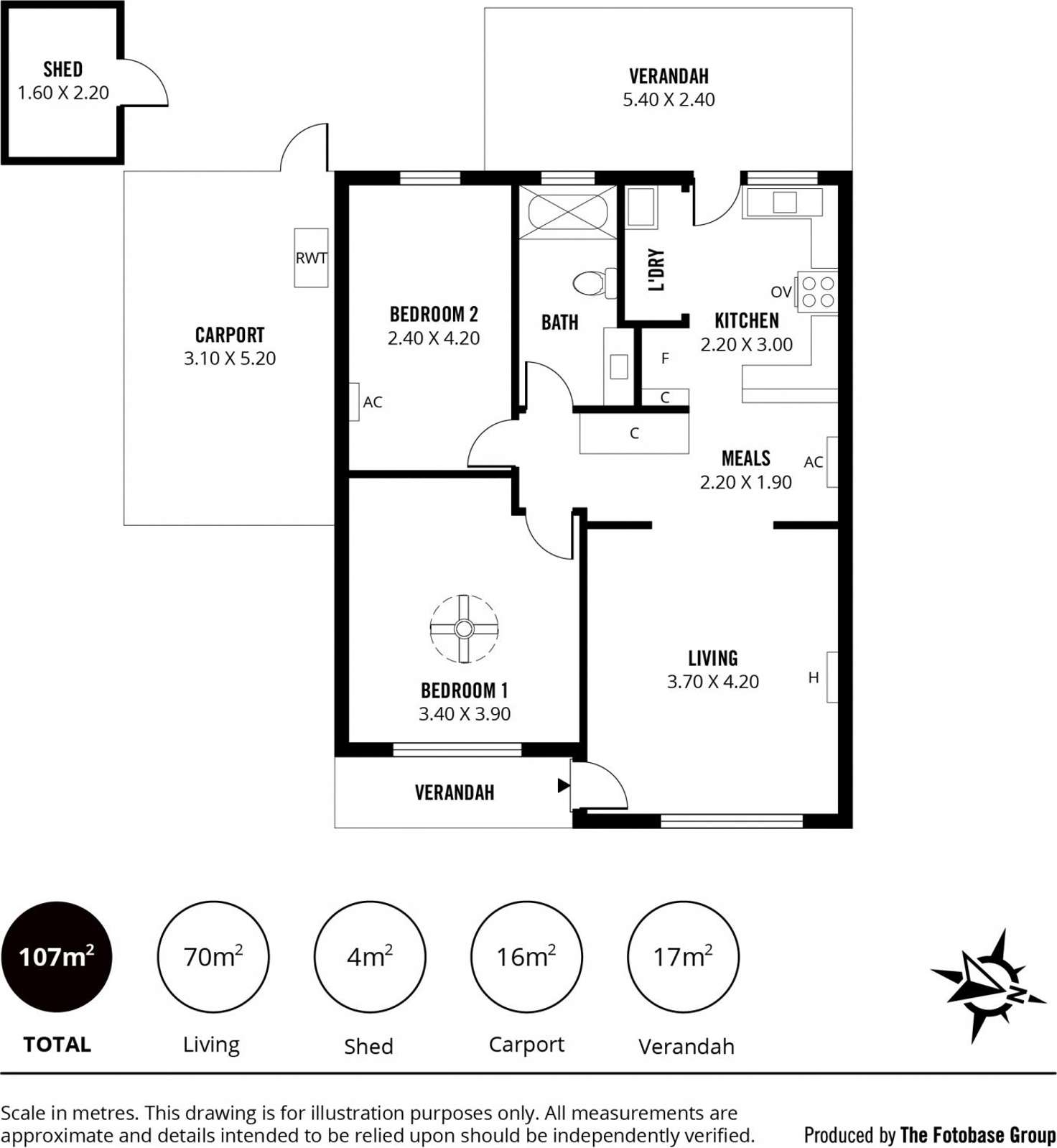 Floorplan of Homely unit listing, 2/15 Pimpala Road, Old Reynella SA 5161