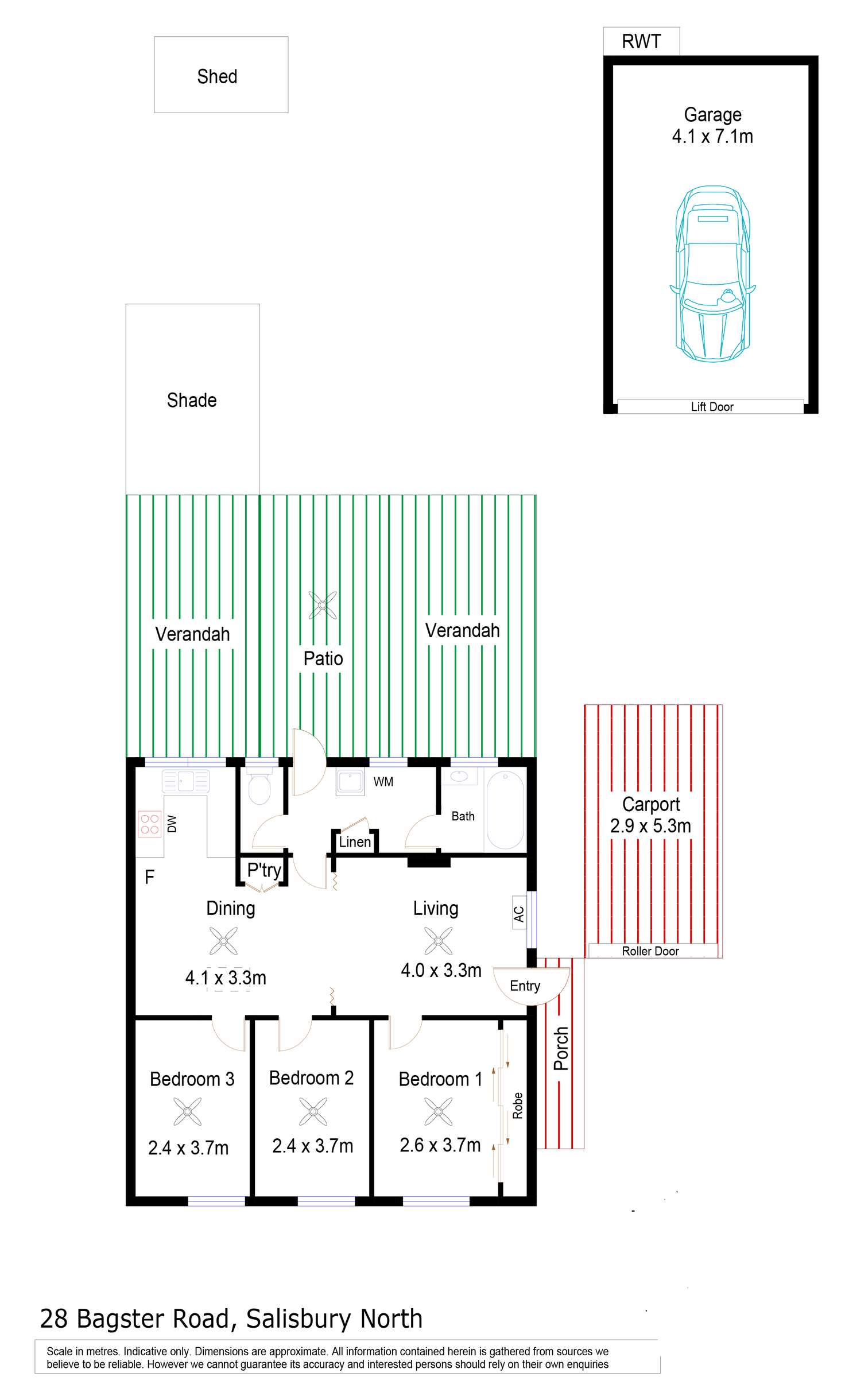 Floorplan of Homely house listing, 28 Bagster Road, Salisbury North SA 5108