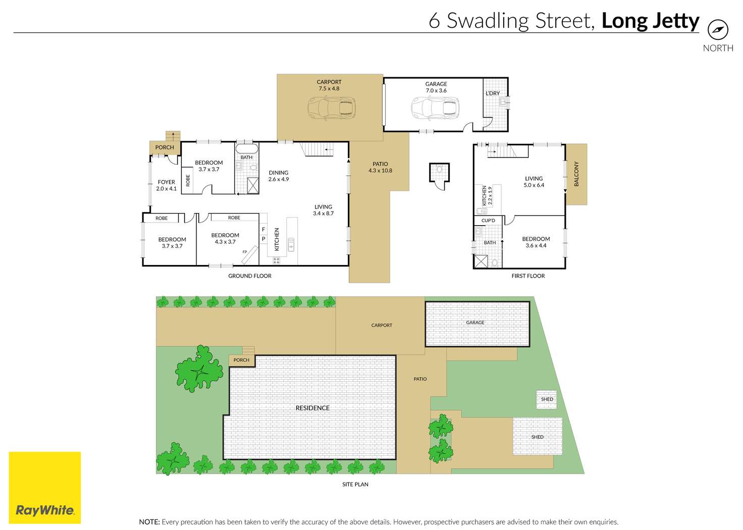 Floorplan of Homely house listing, 6 Swadling Street, Long Jetty NSW 2261