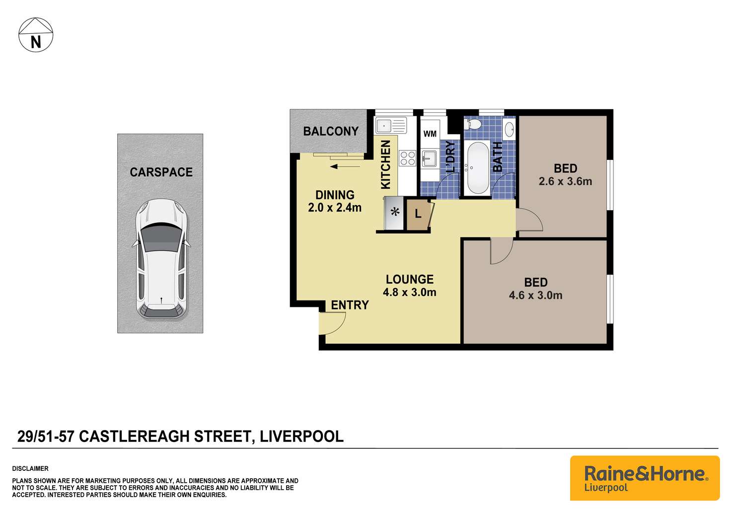Floorplan of Homely unit listing, 29/51 Castlereagh Street, Liverpool NSW 2170