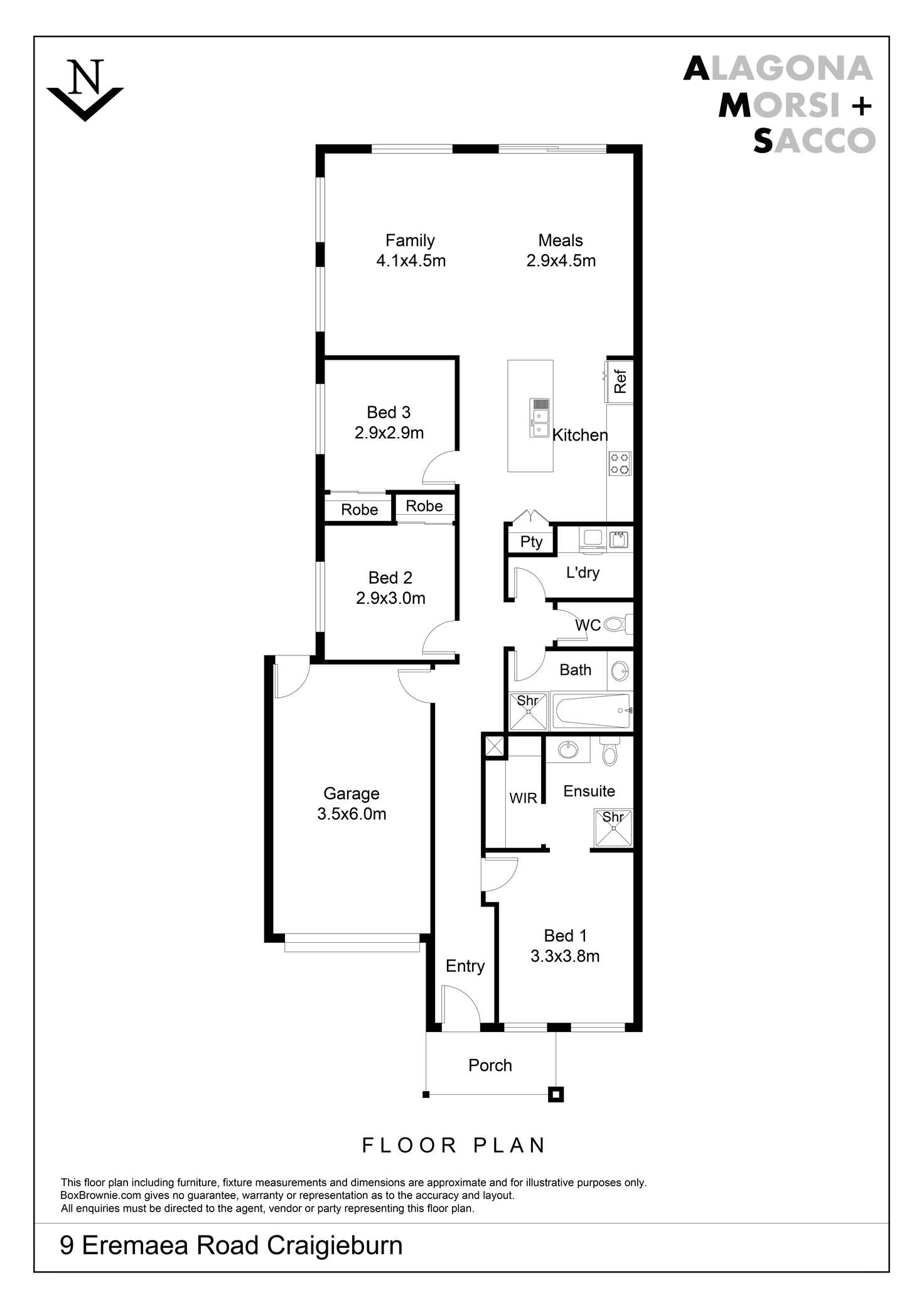 Floorplan of Homely house listing, 9 Eremaea Road, Craigieburn VIC 3064