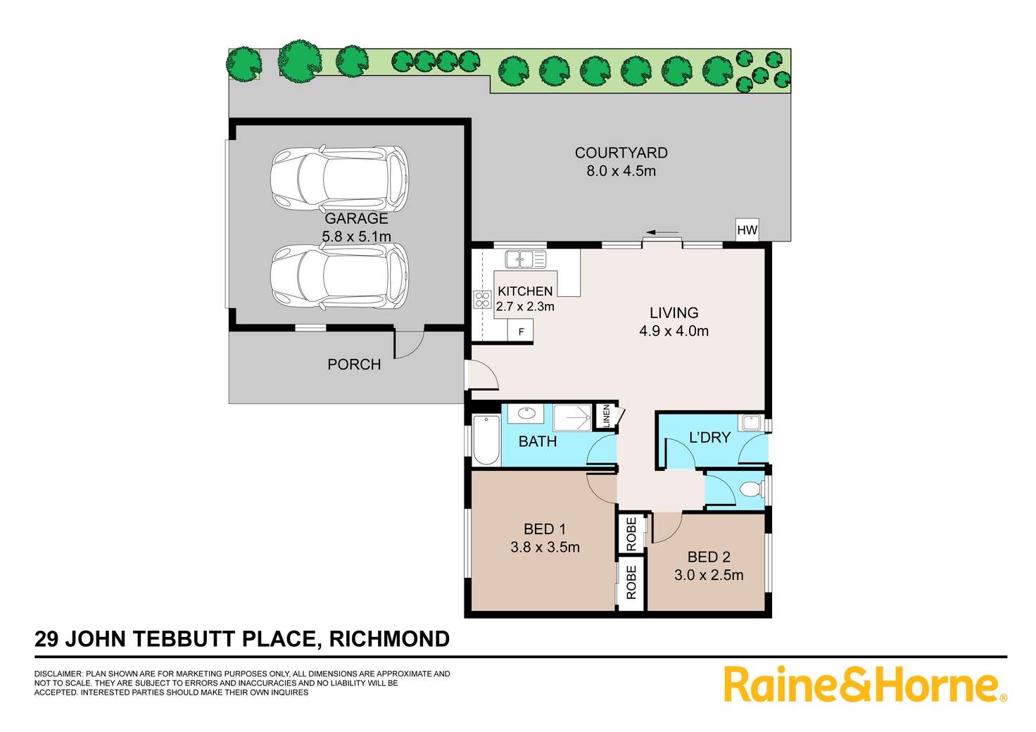 Floorplan of Homely villa listing, 29 John Tebbutt Place, Richmond NSW 2753