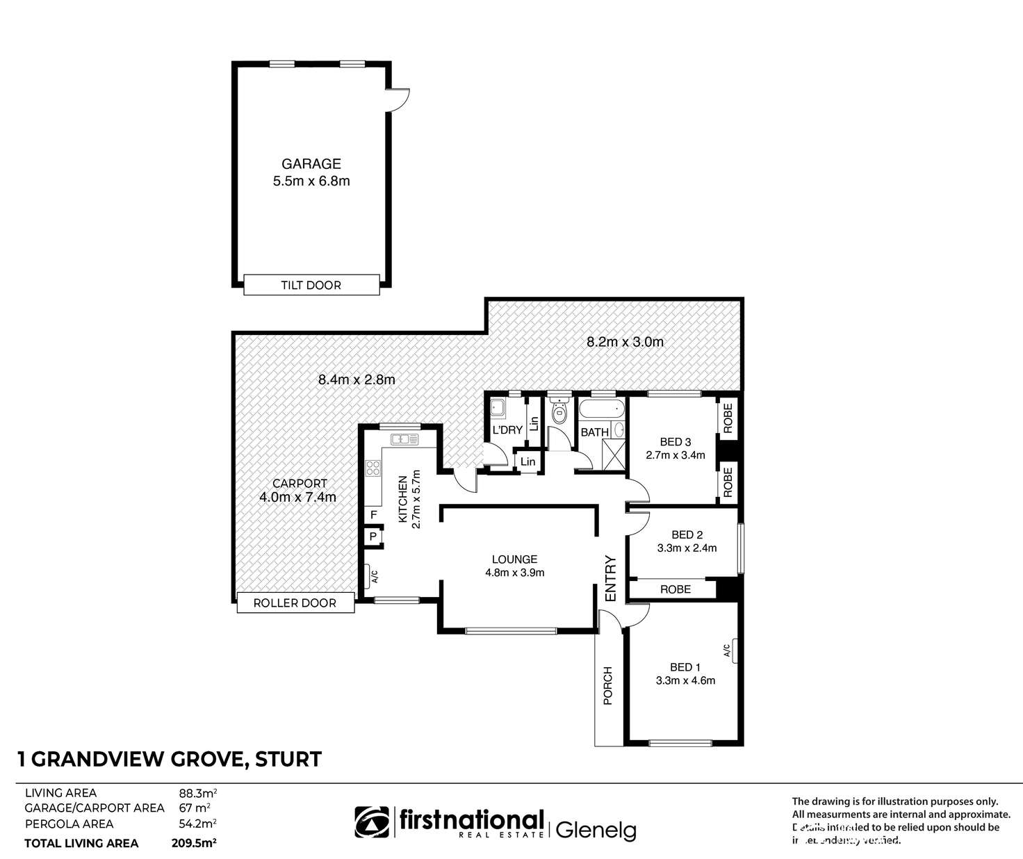 Floorplan of Homely house listing, 1 Grandview Grove, Sturt SA 5047
