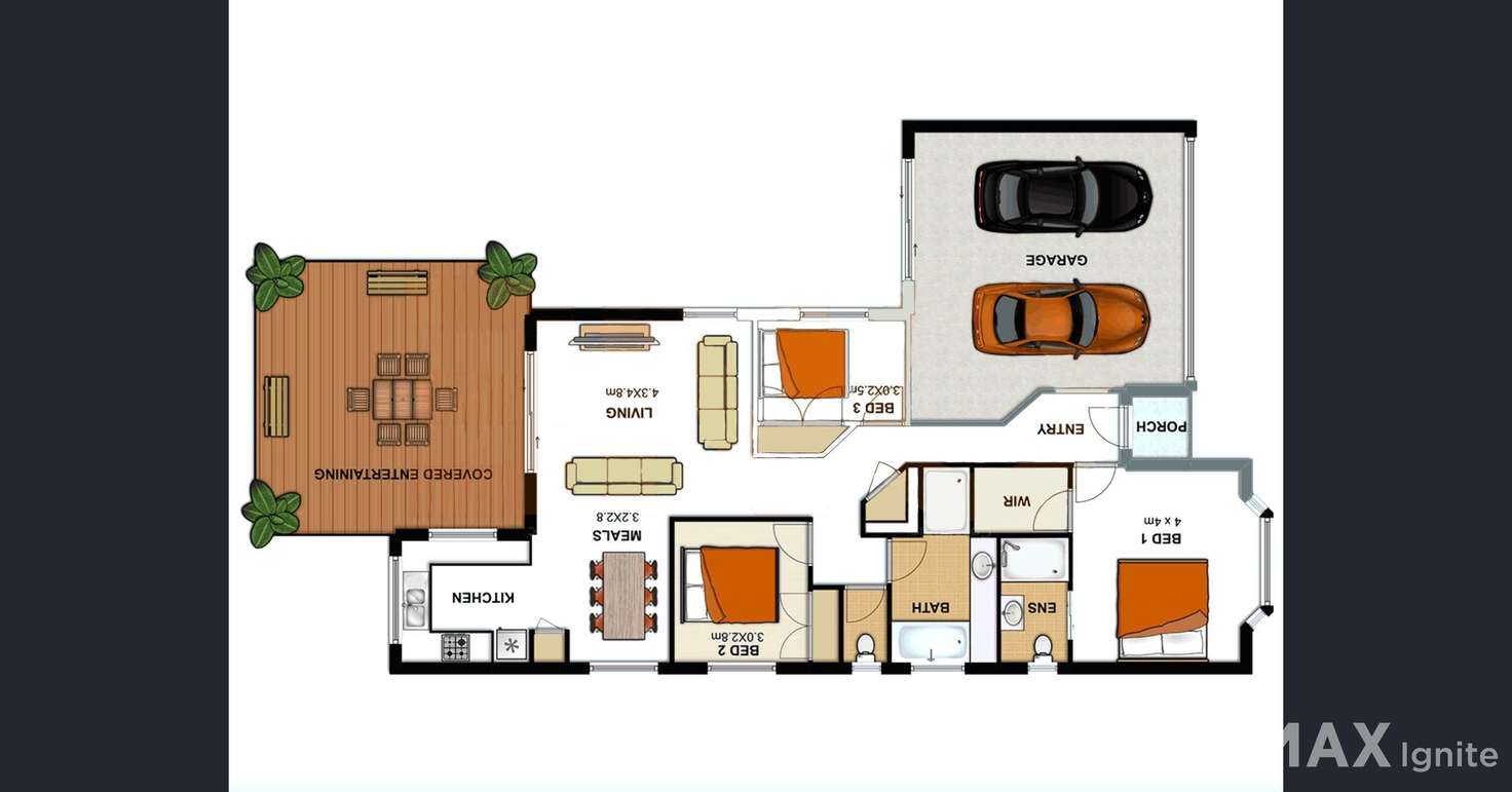 Floorplan of Homely house listing, 8 Lockyer Court, Forest Lake QLD 4078