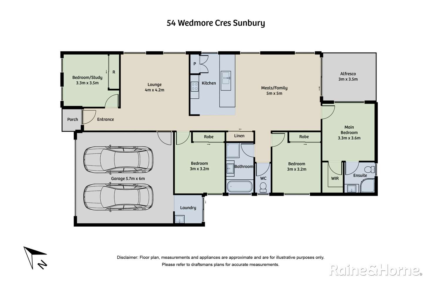 Floorplan of Homely house listing, 54 Wedmore Crescent, Sunbury VIC 3429
