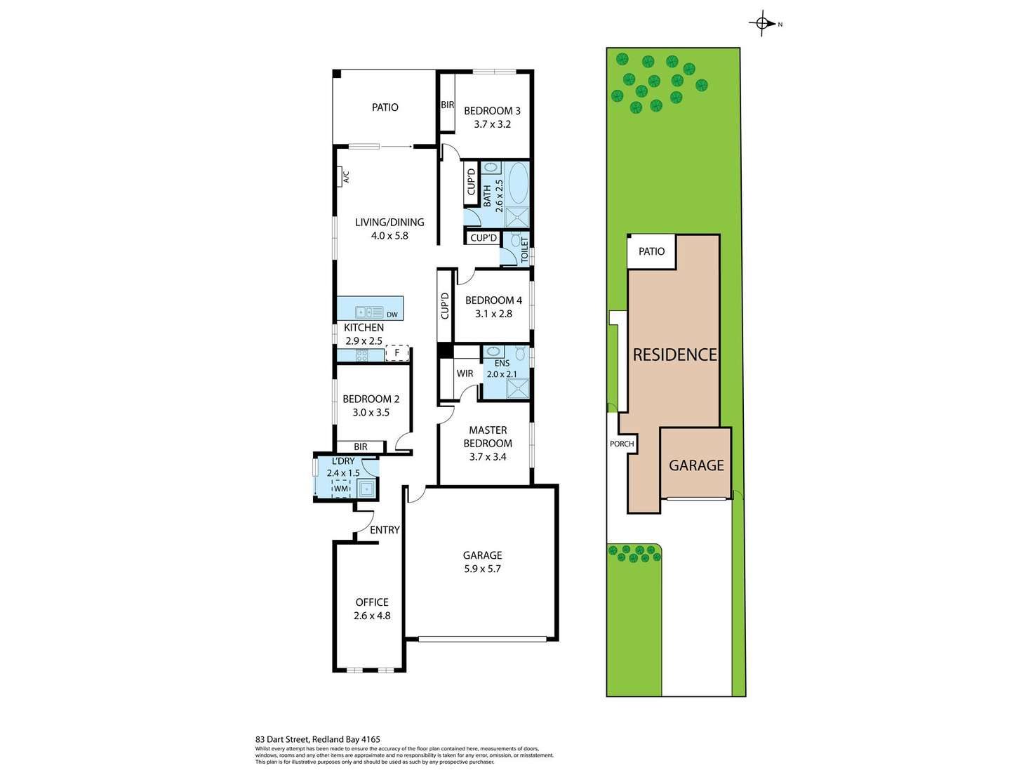 Floorplan of Homely house listing, 83 Dart Street, Redland Bay QLD 4165