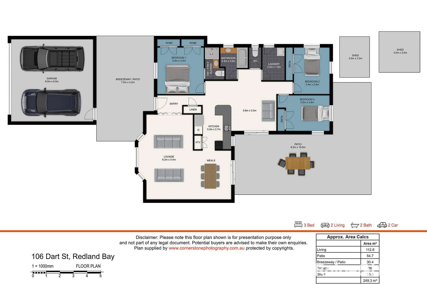 Floorplan of Homely house listing, 106 Dart Street, Redland Bay QLD 4165