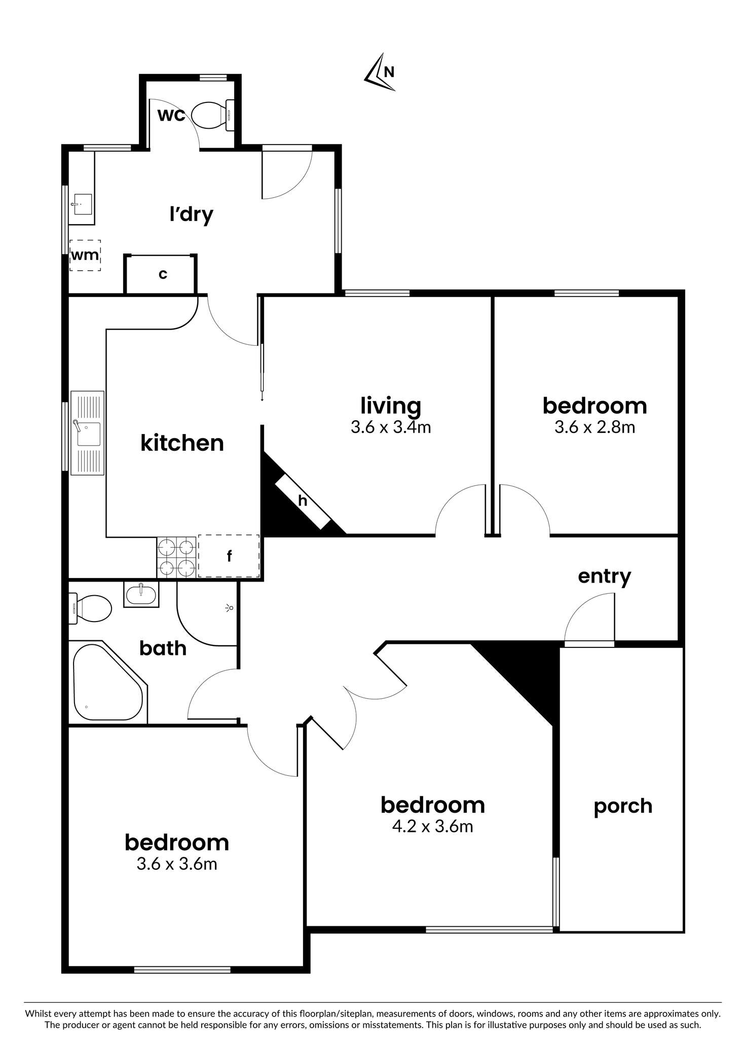Floorplan of Homely house listing, 32 Home Road, Newport VIC 3015
