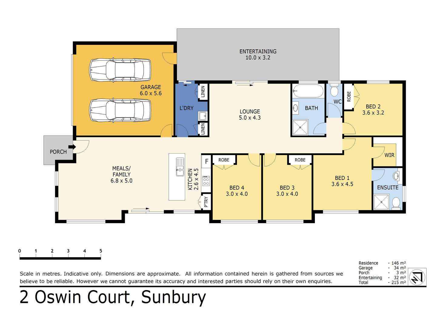 Floorplan of Homely house listing, 2 Oswin Court, Sunbury VIC 3429