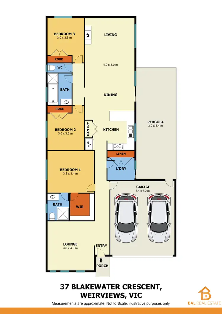 Floorplan of Homely house listing, 37 Blakewater Crescent, Weir Views VIC 3338