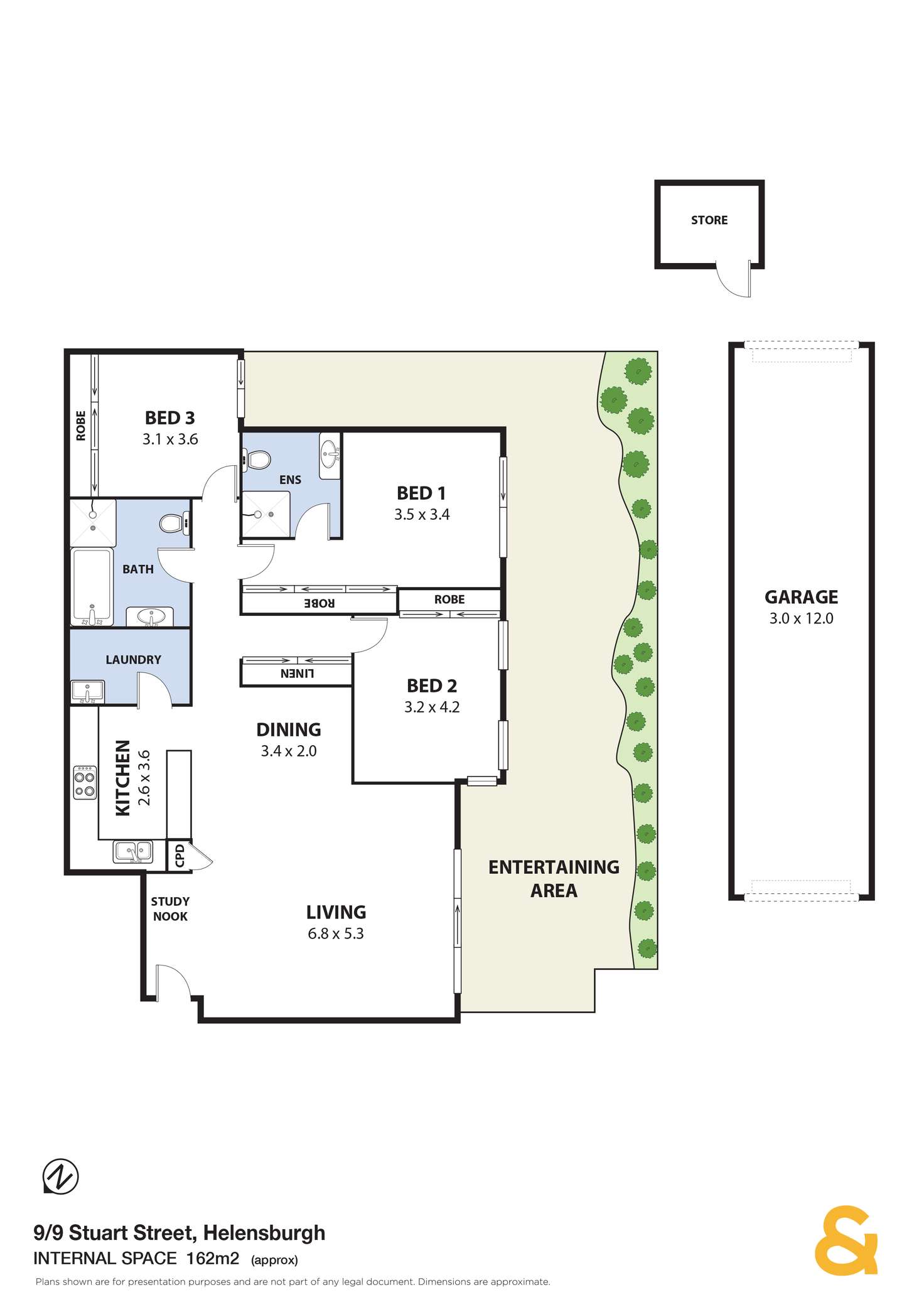 Floorplan of Homely apartment listing, 9/9 Stuart Street, Helensburgh NSW 2508