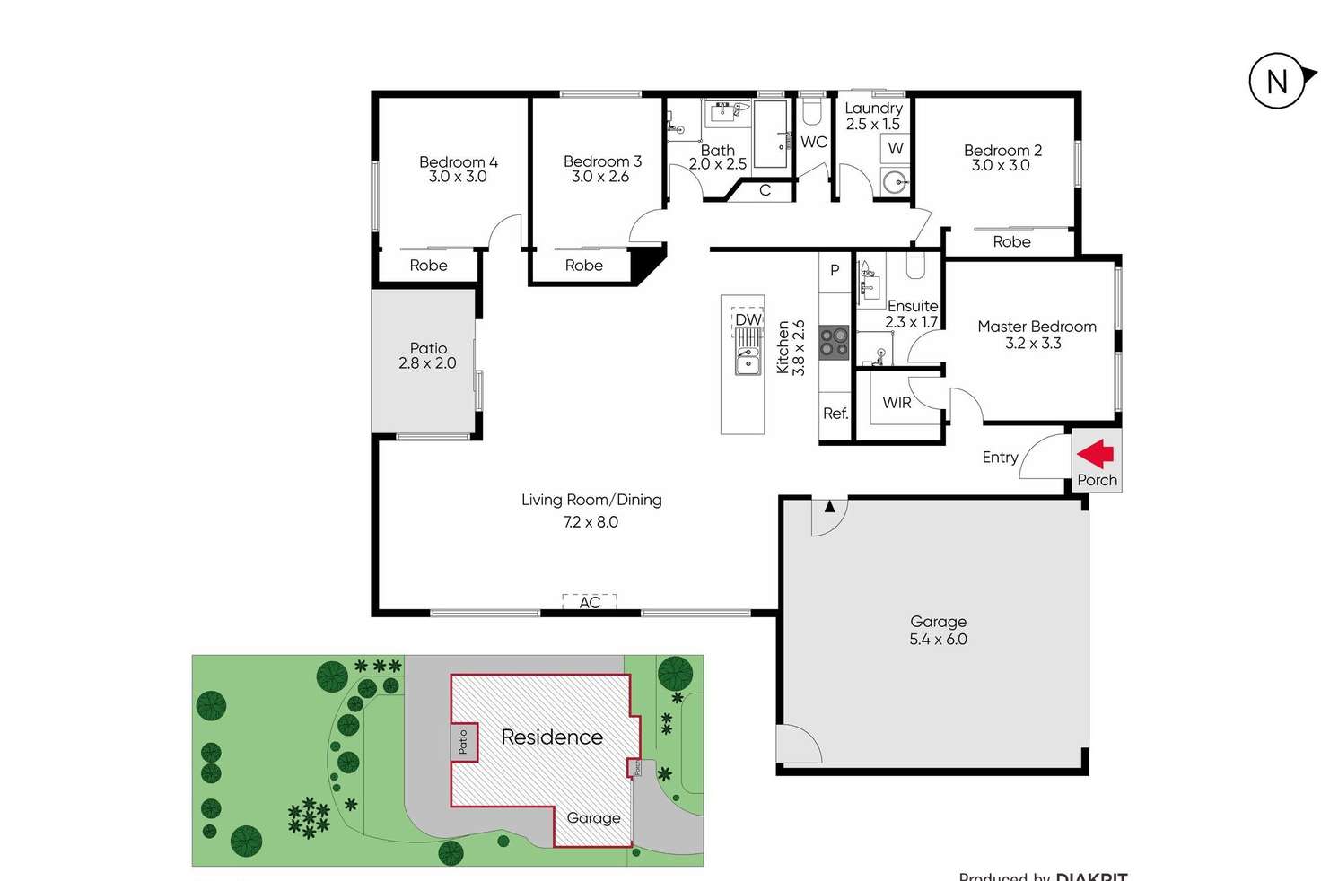 Floorplan of Homely house listing, 6 Raine Court, Sunbury VIC 3429