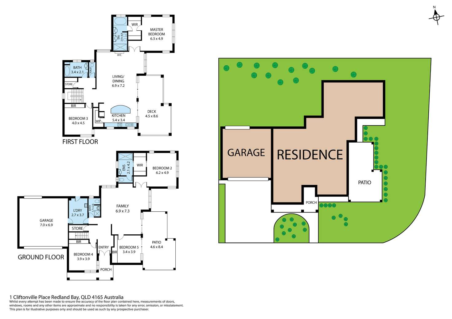 Floorplan of Homely house listing, 1 Cliftonville Place, Redland Bay QLD 4165