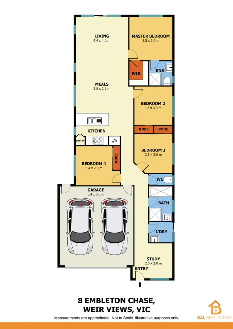 Floorplan of Homely house listing, 8 Embleton Chase, Weir Views VIC 3338