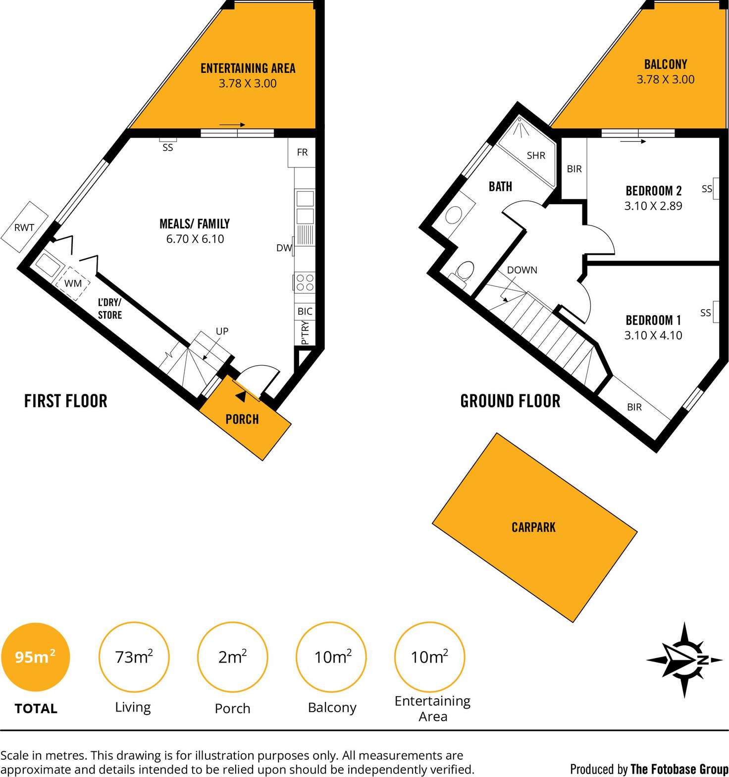 Floorplan of Homely townhouse listing, 3/1 Lamont Street, Renown Park SA 5008