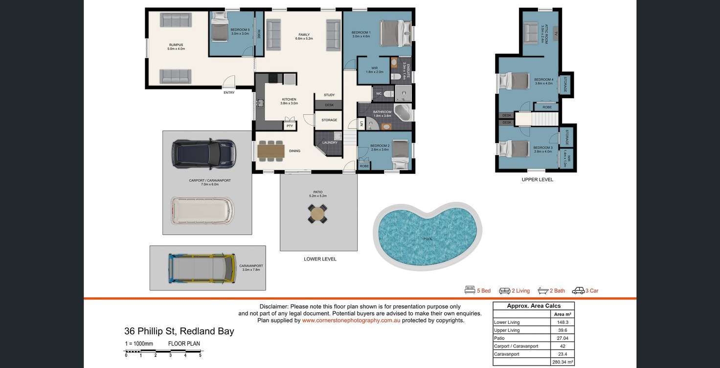 Floorplan of Homely house listing, 36 Phillip Street, Redland Bay QLD 4165