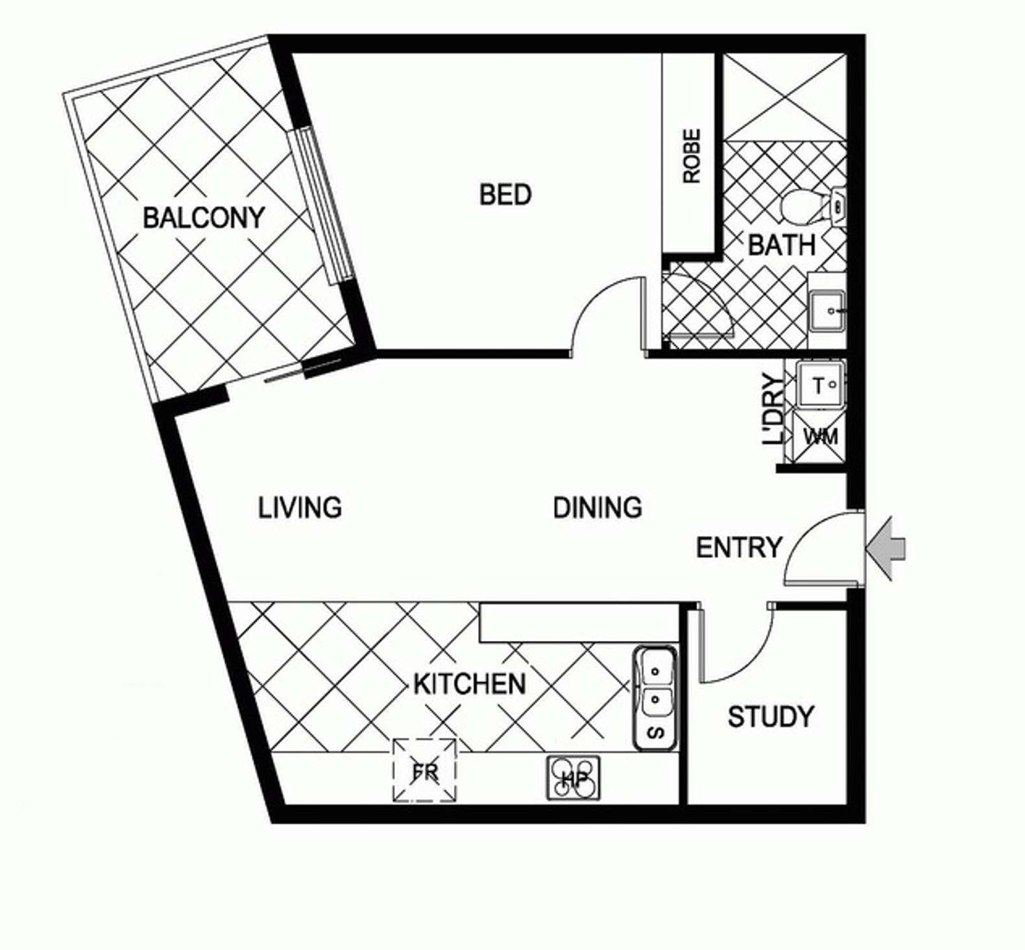 Floorplan of Homely apartment listing, 3/117 Redfern Street, Macquarie ACT 2614