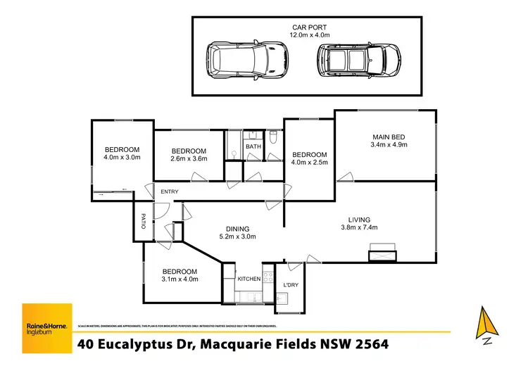 Floorplan of Homely house listing, 40 Eucalyptus Drive, Macquarie Fields NSW 2564
