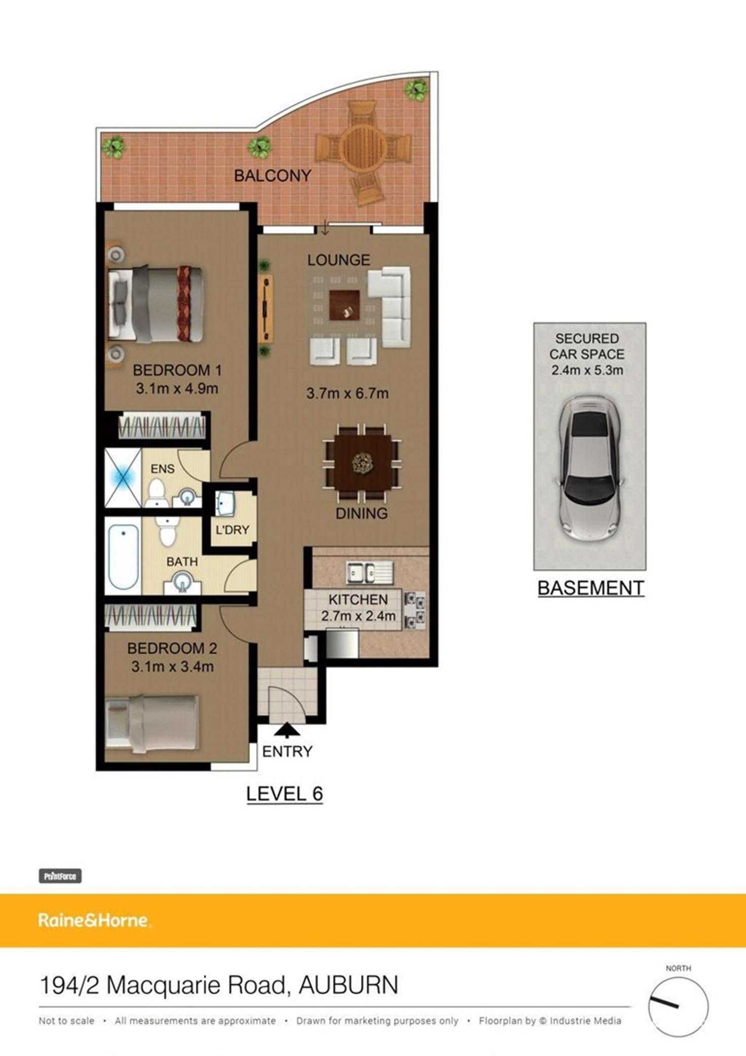 Floorplan of Homely apartment listing, 194/2 Macquarie Road, Auburn NSW 2144