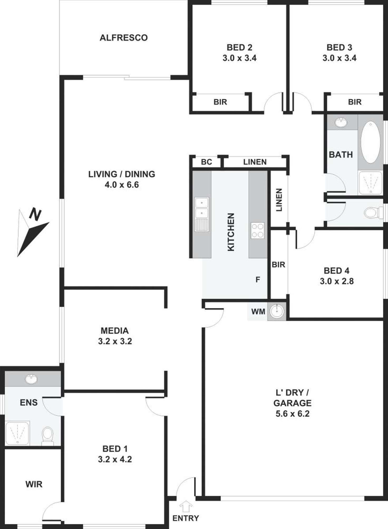 Floorplan of Homely house listing, 16 Ningi Shores Circuit, Ningi QLD 4511