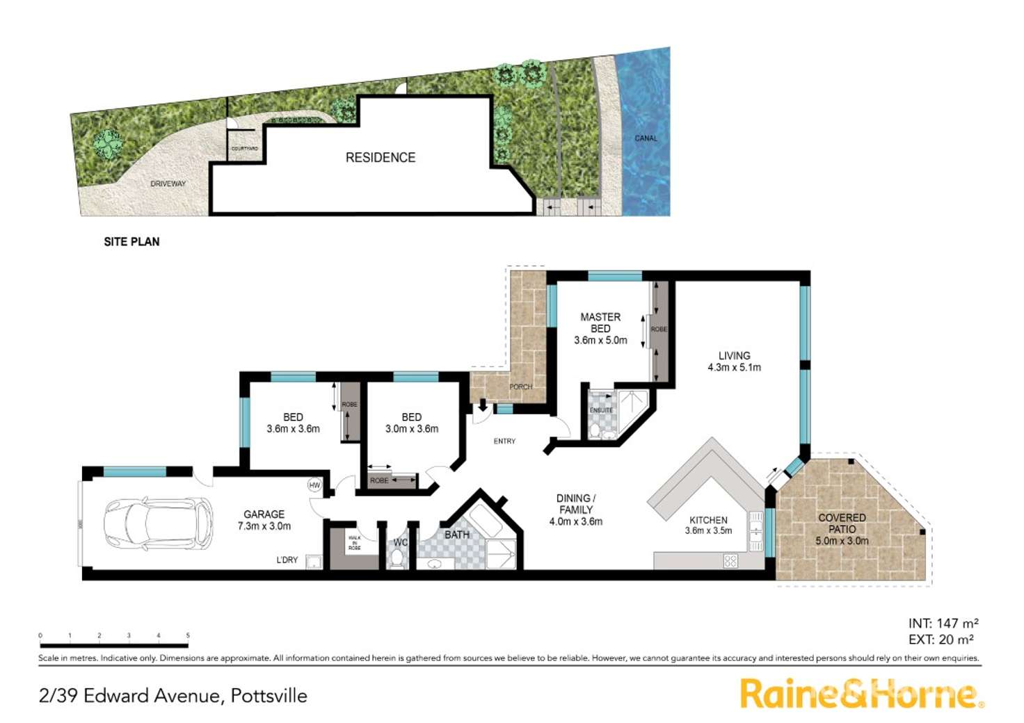 Floorplan of Homely semiDetached listing, 2/39 Edward Avenue, Pottsville NSW 2489