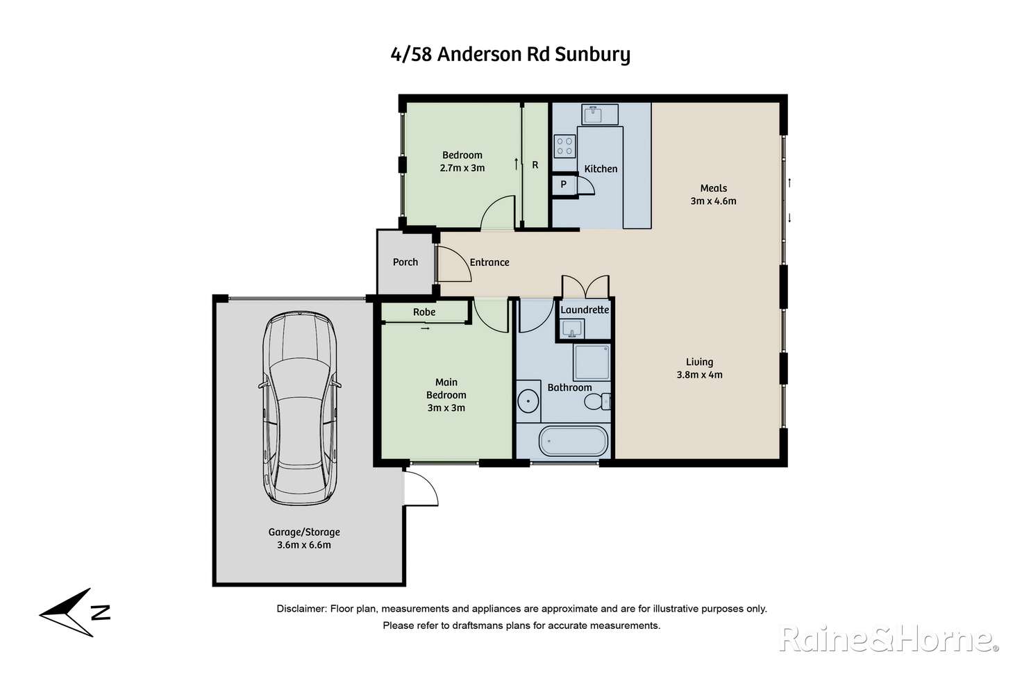 Floorplan of Homely house listing, 4/58 Anderson Road, Sunbury VIC 3429