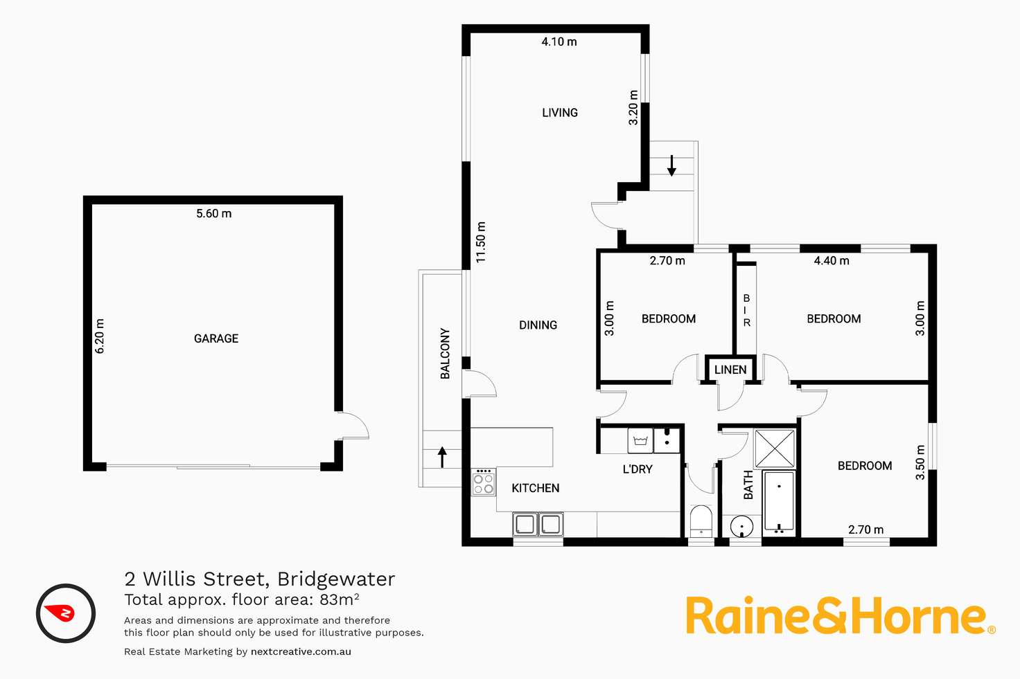 Floorplan of Homely house listing, 2 Willis Street, Bridgewater TAS 7030