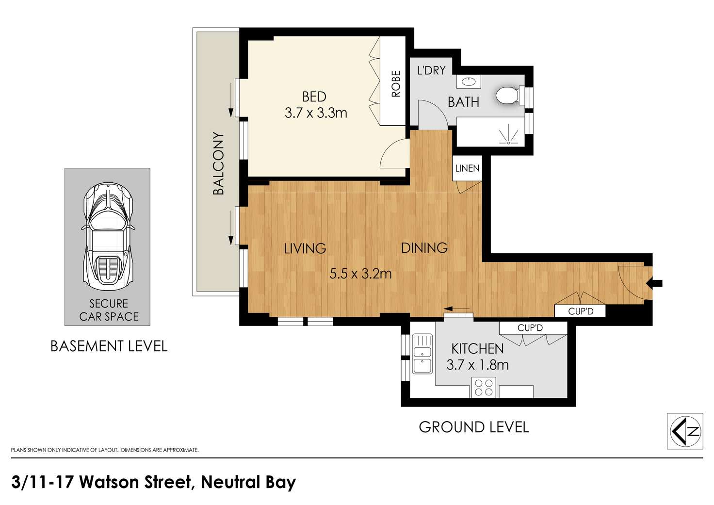 Floorplan of Homely apartment listing, 3/11-17 Watson Street, Neutral Bay NSW 2089