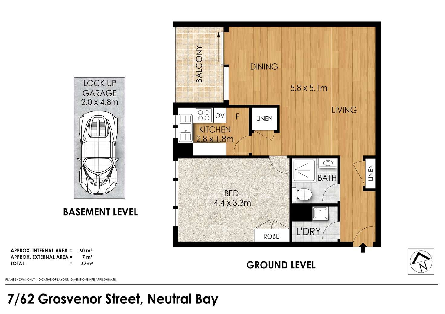 Floorplan of Homely apartment listing, 7/62-66 Grosvenor Street, Neutral Bay NSW 2089