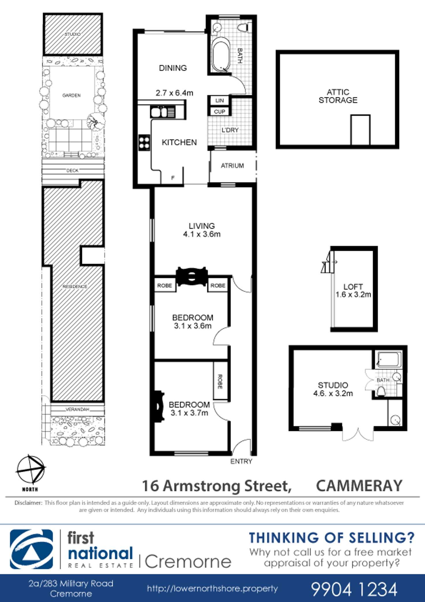 Floorplan of Homely house listing, 16 Armstrong Street, Cammeray NSW 2062
