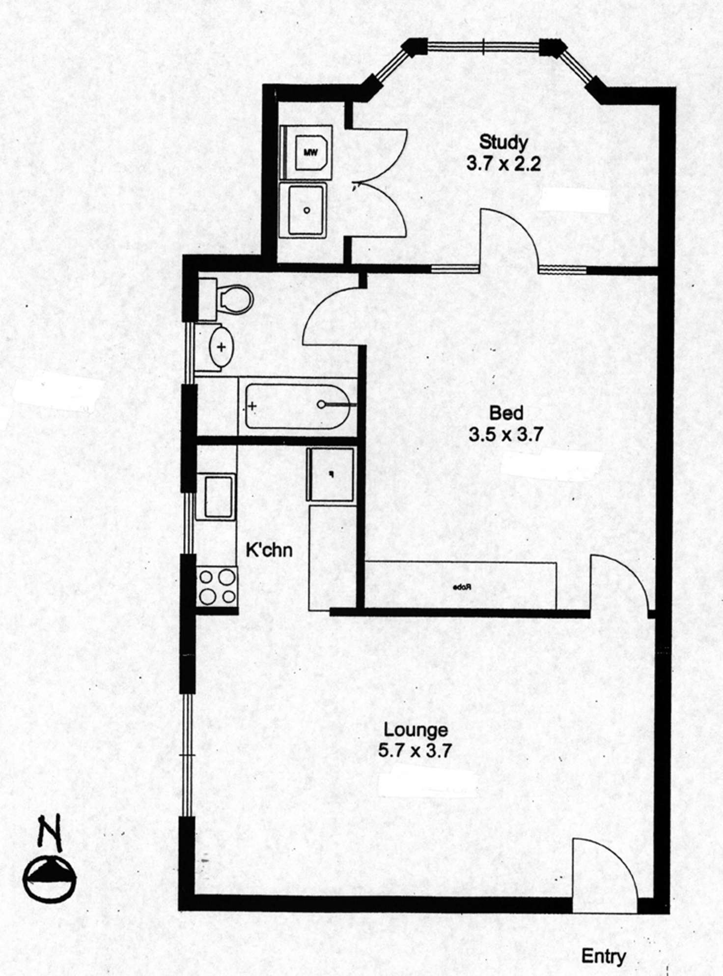 Floorplan of Homely apartment listing, 5/59 Yeo Street, Neutral Bay NSW 2089