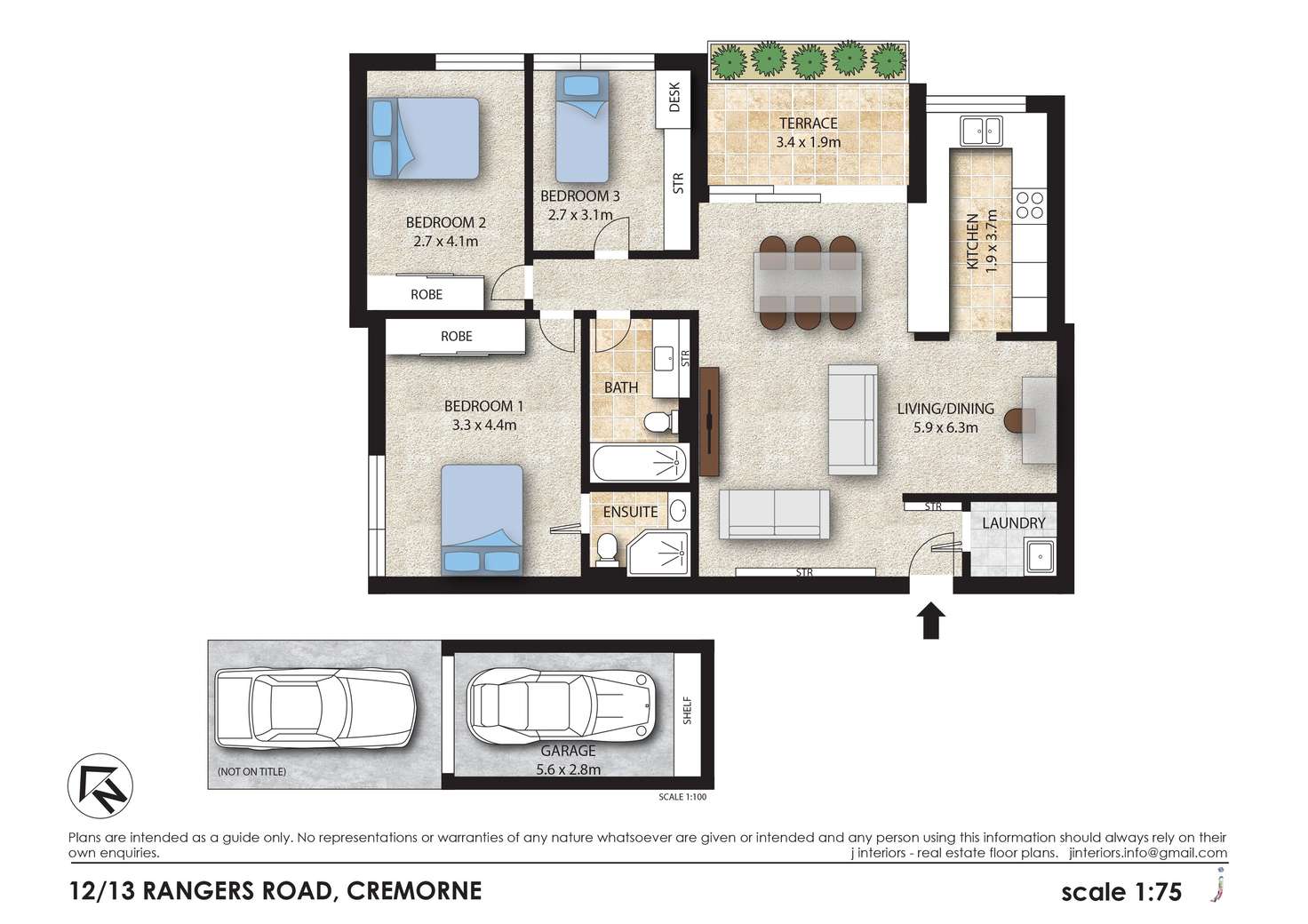 Floorplan of Homely apartment listing, 12/13 Rangers Road, Cremorne NSW 2090