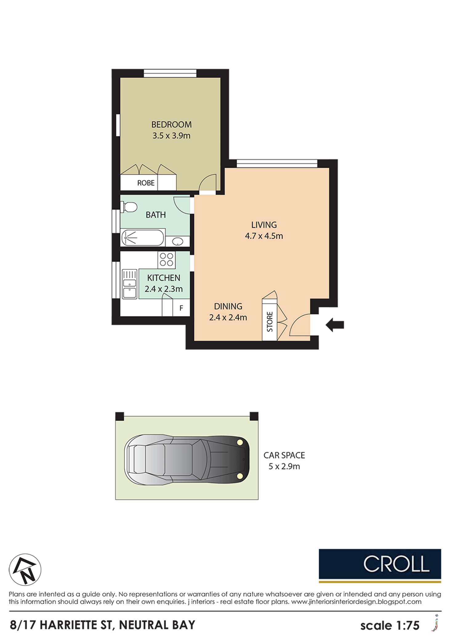Floorplan of Homely apartment listing, 8/17 Harriette Street, Neutral Bay NSW 2089