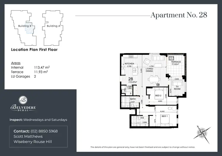 Floorplan of Homely unit listing, 28/6 Sebastian Drive, Dural NSW 2158