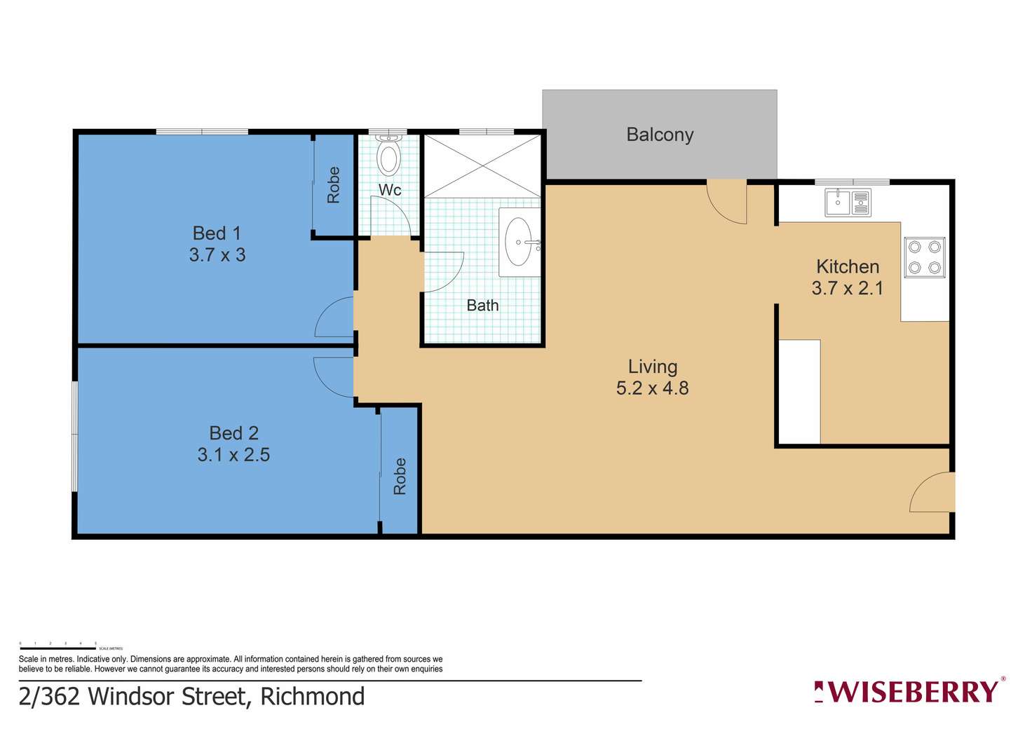 Floorplan of Homely unit listing, 2/362 Windsor Street, Richmond NSW 2753