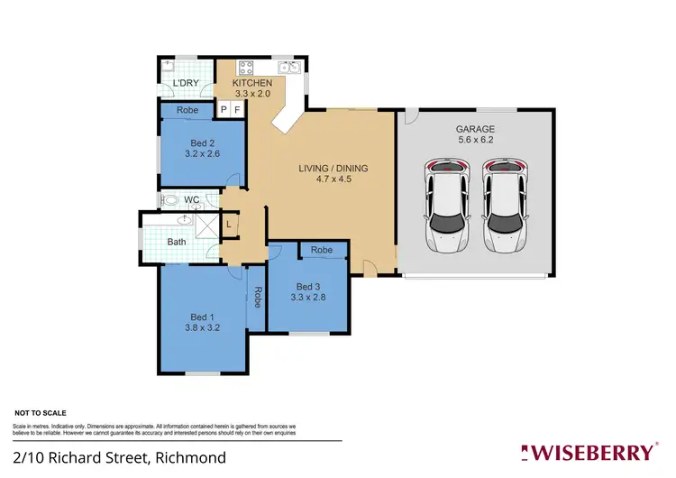 Floorplan of Homely villa listing, 2/10 Richard Street, Richmond NSW 2753