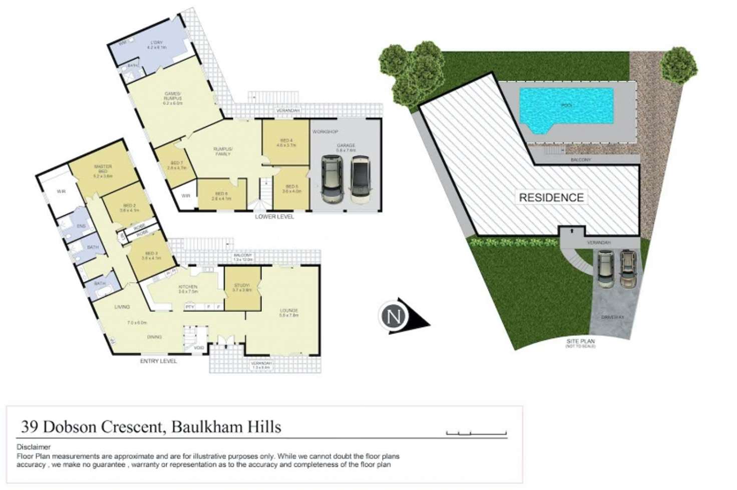 Floorplan of Homely house listing, 39 Dobson Crescent, Baulkham Hills NSW 2153