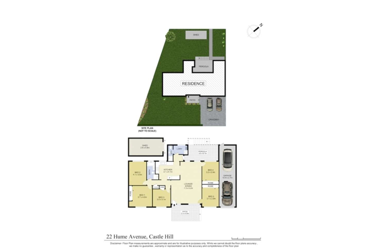 Floorplan of Homely house listing, 22 Hume  Avenue, Castle Hill NSW 2154