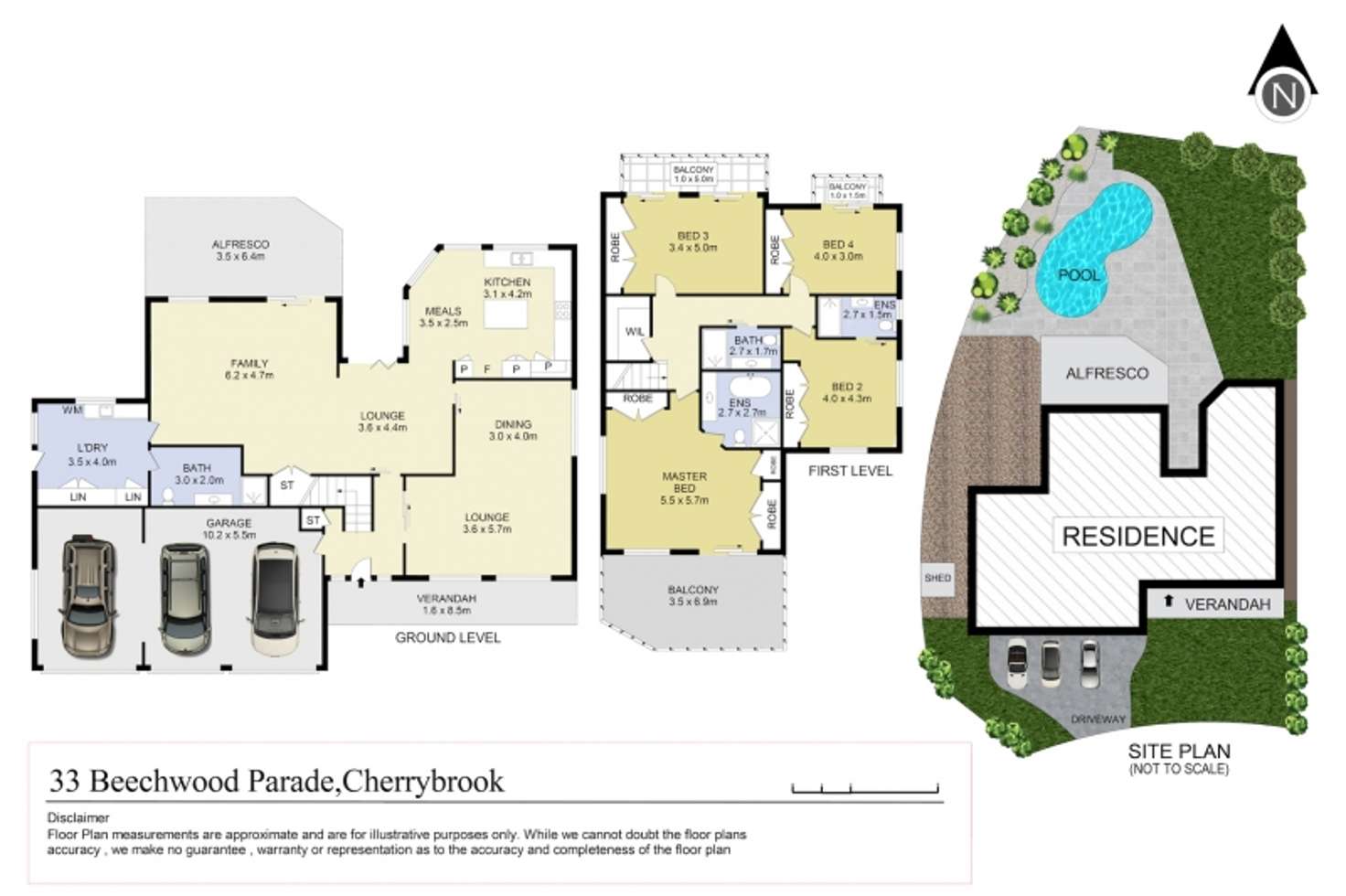 Floorplan of Homely house listing, 33 Beechwood Parade, Cherrybrook NSW 2126