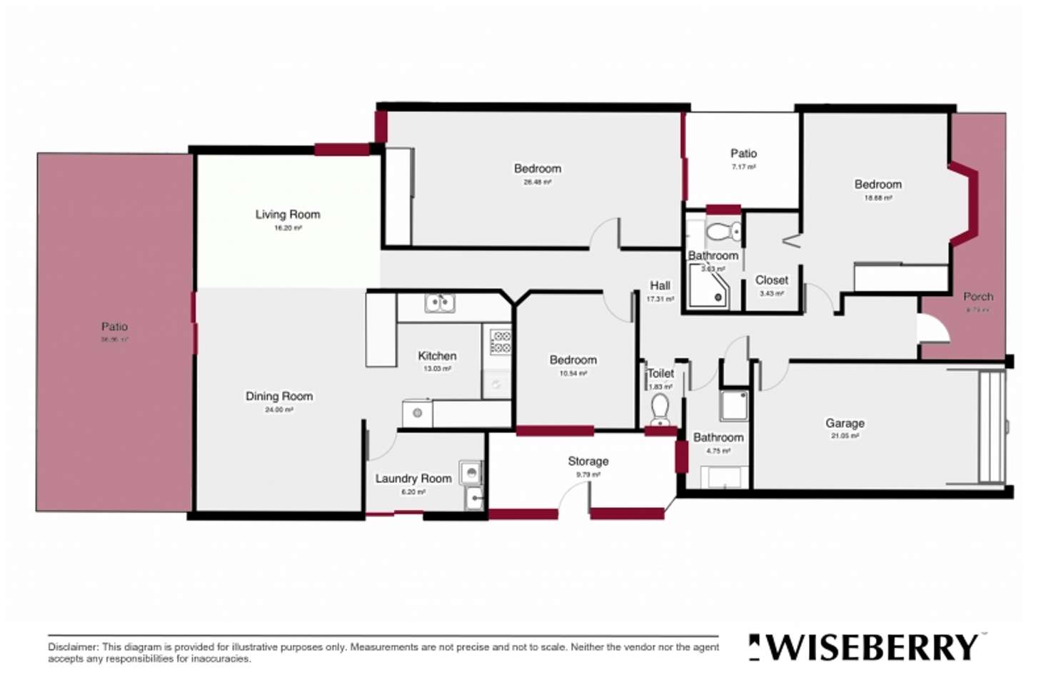 Floorplan of Homely semiDetached listing, 20B Bird Pl, St Helens Park NSW 2560
