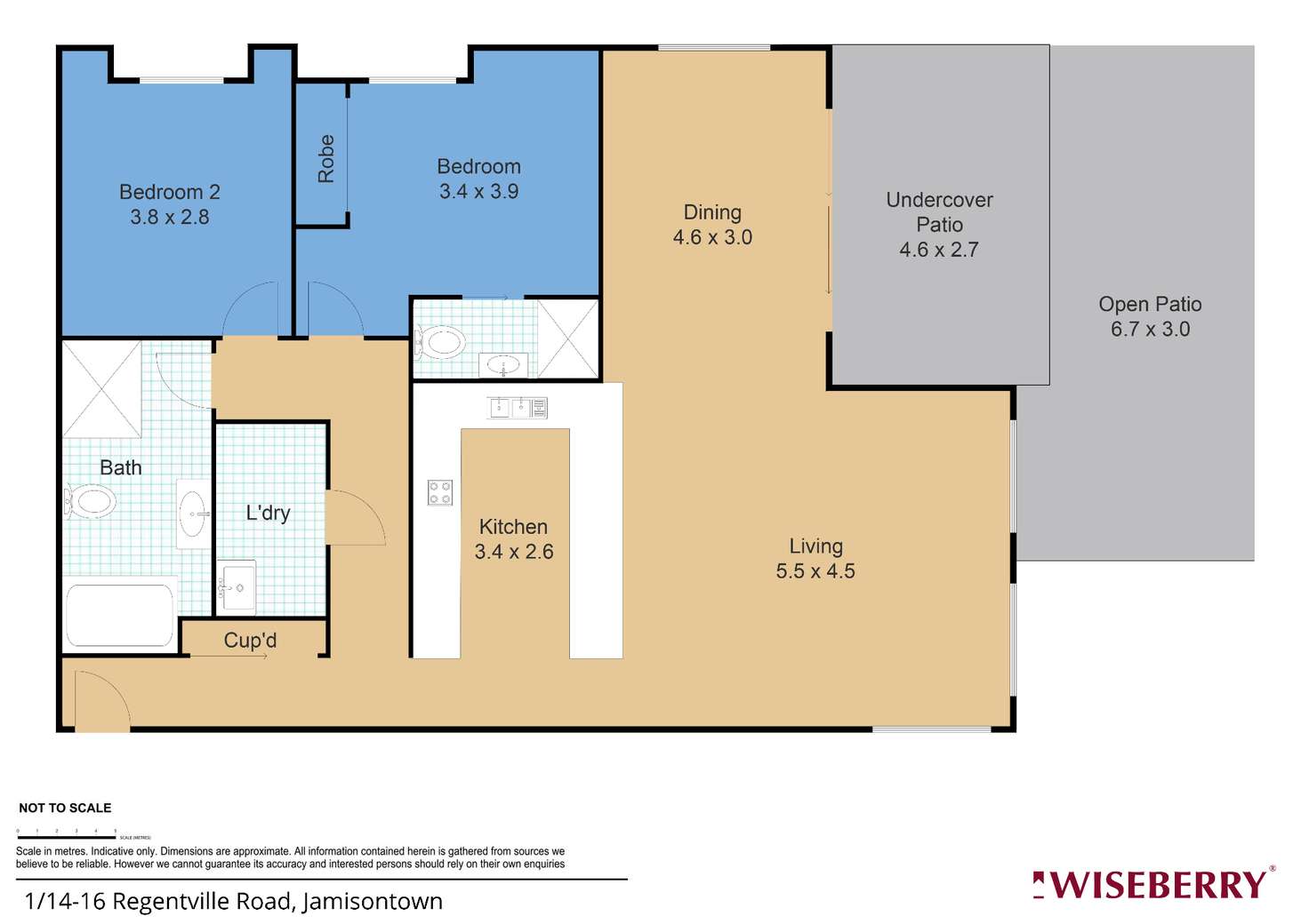 Floorplan of Homely unit listing, 1/14-16 Regentville Road, Jamisontown NSW 2750