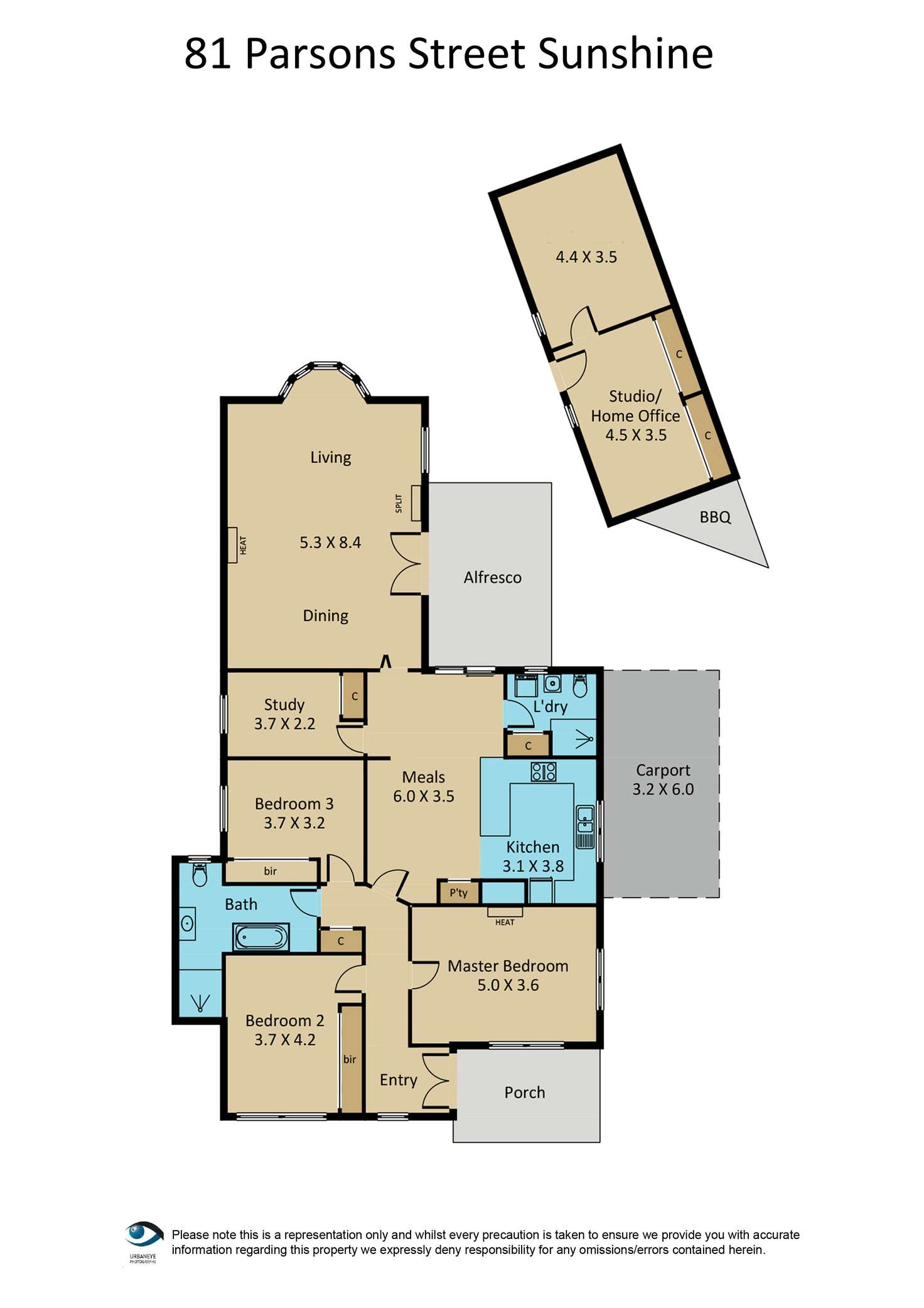 Floorplan of Homely house listing, 81 Parsons Street, Sunshine VIC 3020