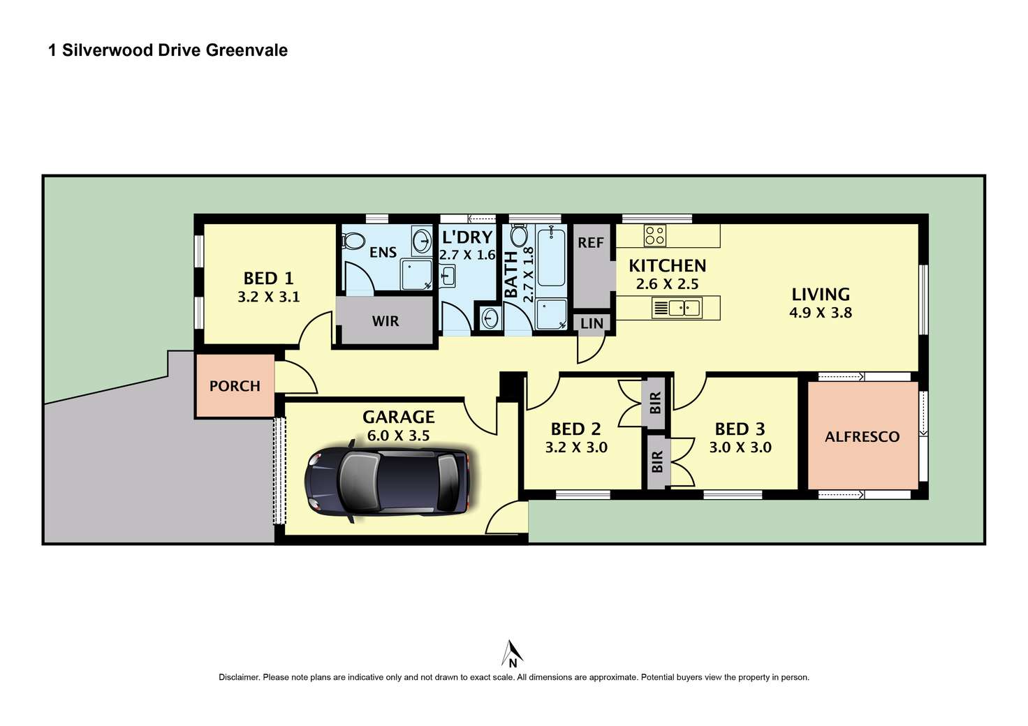 Floorplan of Homely house listing, 1 Silverwood Drive, Greenvale VIC 3059