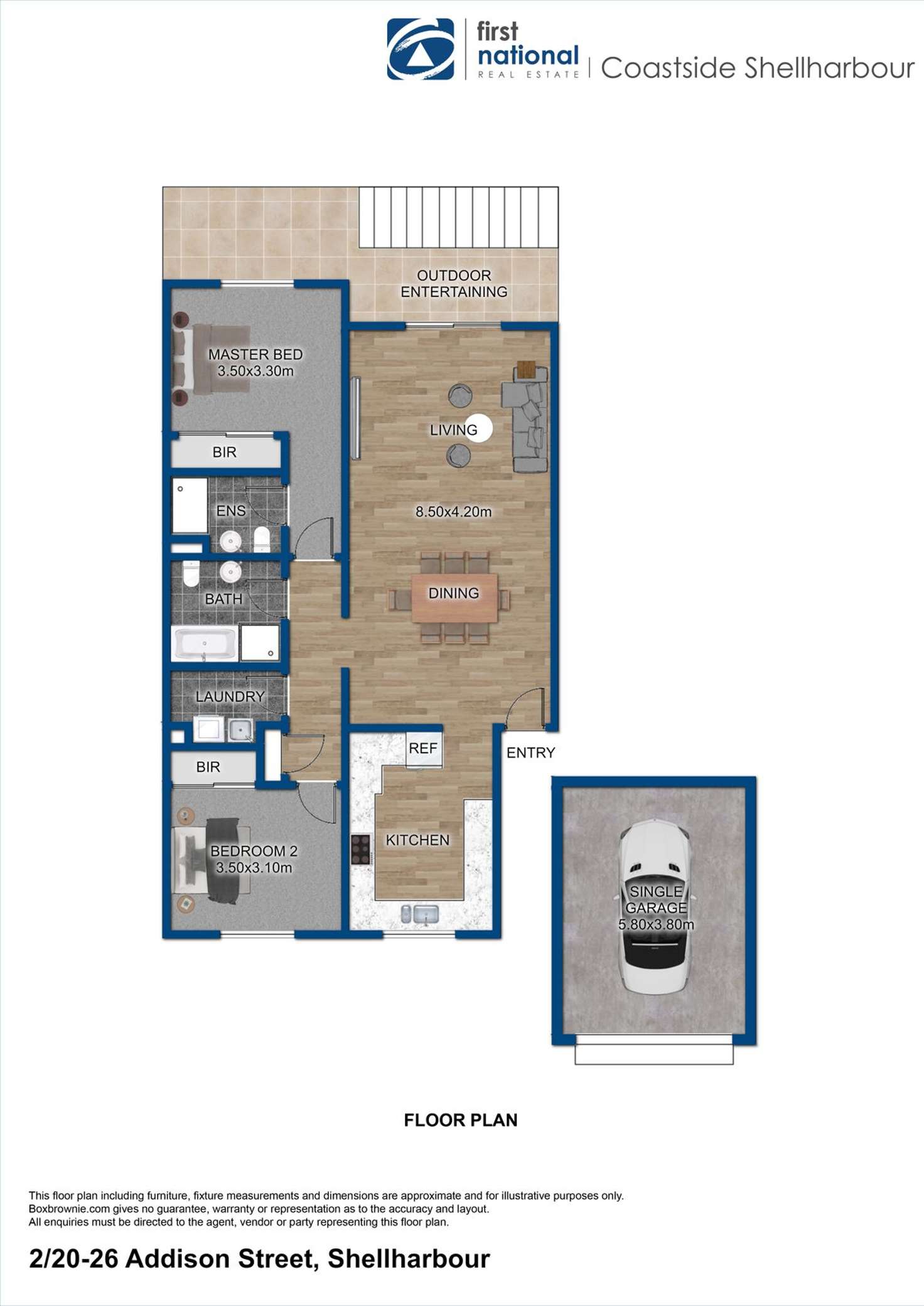 Floorplan of Homely unit listing, 2/20-26 Addison Street, Shellharbour NSW 2529